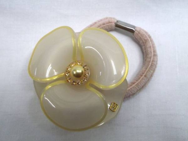 ★アレクサンドルドゥパリ◎ピンク ヘアゴム カメリア 美品