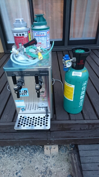 ホシザキ、二口ビールサーバー、フルセット キッチン、食器 ビア