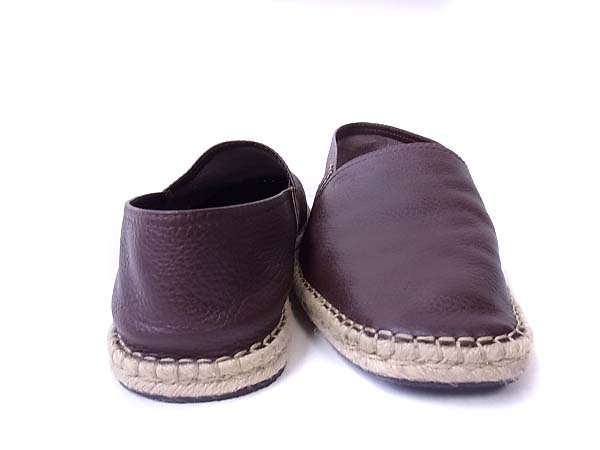 Ferragamo/フェラガモ レザースリッポン ブラウン/26.0