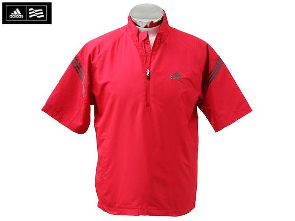 ■adidas■半袖ウインドブレーカー■レッド■O■新品