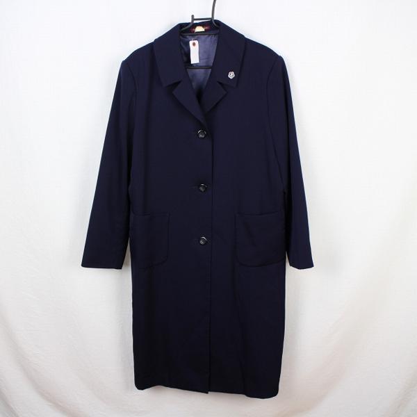 中古ヒロミチナカノ制服学生冬通学用コート高校中学上着紺EK9022
