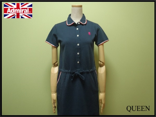 ADMIRAL ポロシャツワンピース◆アドミラル/M/紺