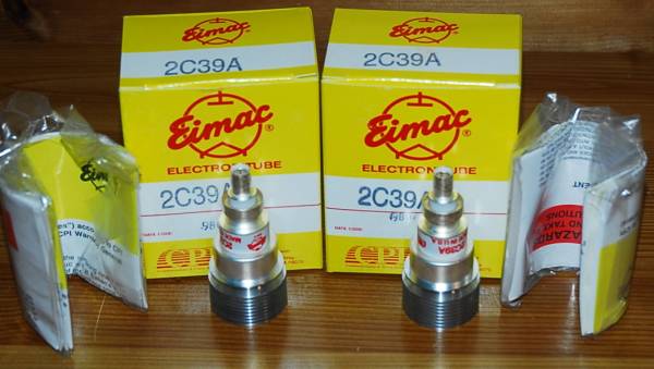 Eimac製　2C39A　長期保管品・新品　2本
