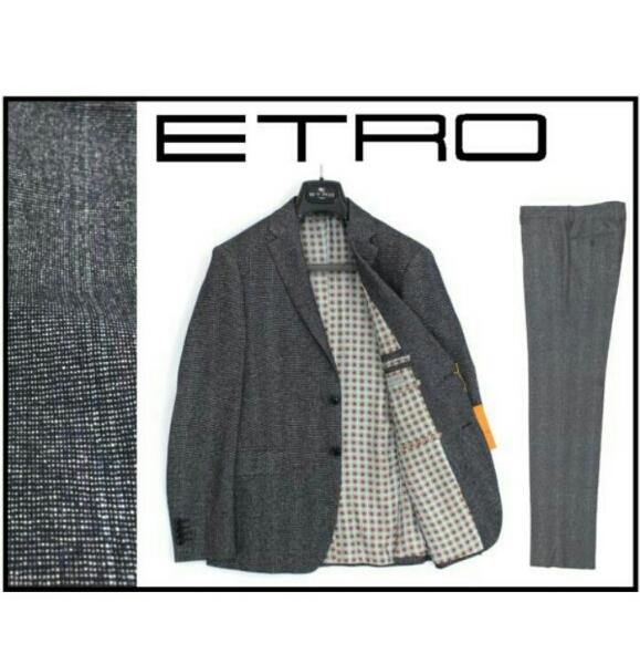 ETRO エトロ スーツ 上下 使用品 エトロ スーツ 46 着用1回 ETRO（スーツ）のフリマアイテム一覧 【公式