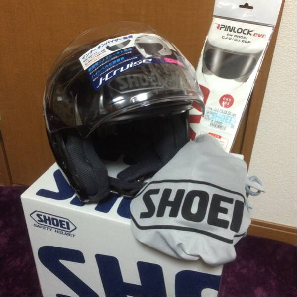★新品 SHOEI J-Cruise 黒 PINLOCKシート付 ジェイクルーズ M