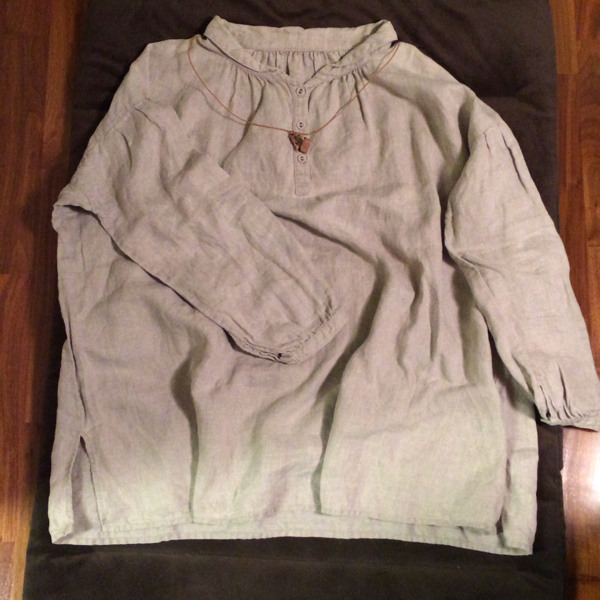 ネストローブ nestRobe リネンワイドブラウス麻 ジャーナル luxe