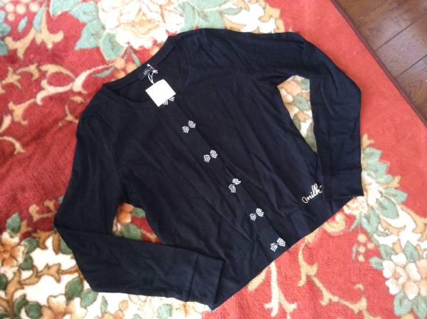 ★新品★MILK★カットソー素材のカーディガン★人気のブラック