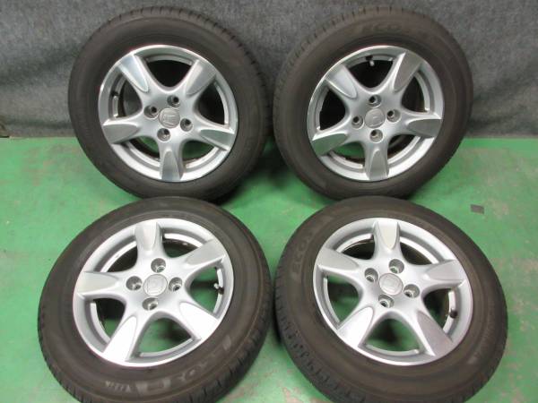 美品！GDフィット後期純正アルミ175/65R14 15年製 バリ山4本 ホンダ