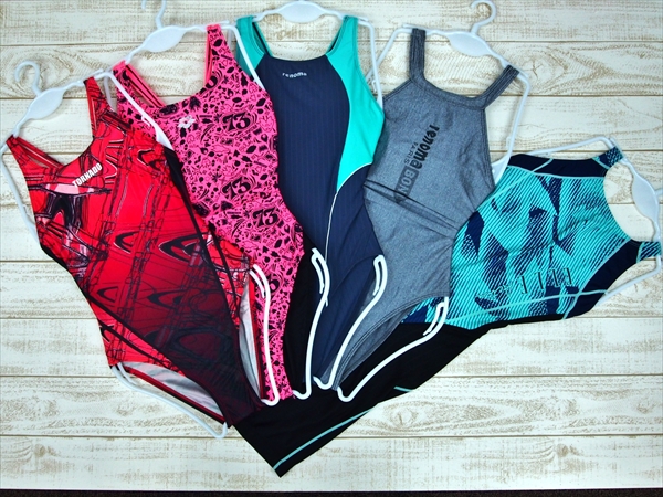 M3-93◆アリーナ*レノマ等♪ブランド色々!豪華競泳水着5点セット