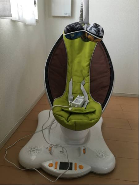 ママルー 電動バウンサー グリーン 動作確認済み 美中古