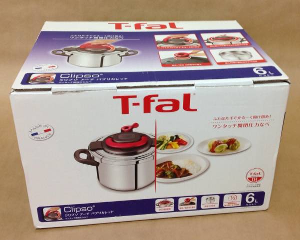 T-fal 圧力鍋 「クリプソ アーチ」 パプリカレッド 6L P4360732 【公式