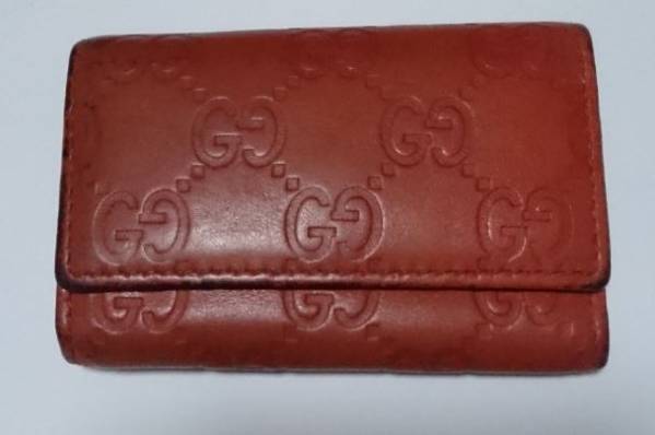 グッチ GUCCI グッチシマ レザー キーケース6本用 茶色