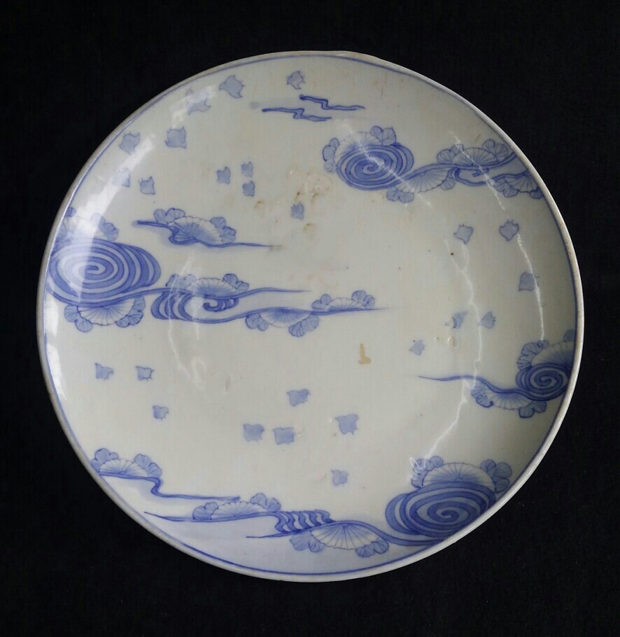 伊万里 千鳥図 染付 皿 明治時代 日本の陶磁 工芸品 【公式通販】
