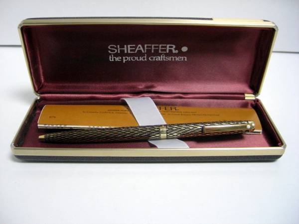 SHEAFFER 14KGF 金張り ボールペン　シェーファー 当時物 SHEAFFER シェーファー ボールペン 14K GF 金 箱入ミント 当時