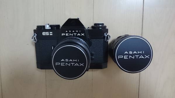 ASAHI PENTAX ESⅡ、交換レンズ1本 ASAHI PENTAX es II +望遠レンズ