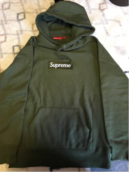 supreme box logo pullover オリーブ 11aw 美品