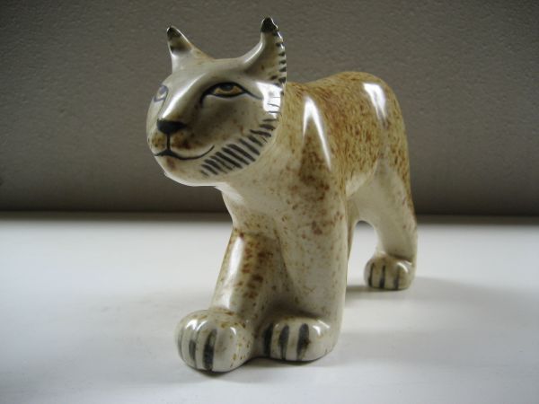 リサラーソン⁄WWF⁄オオヤマネコ北欧⁄ビンテージ⁄希少⁄山猫 WWF