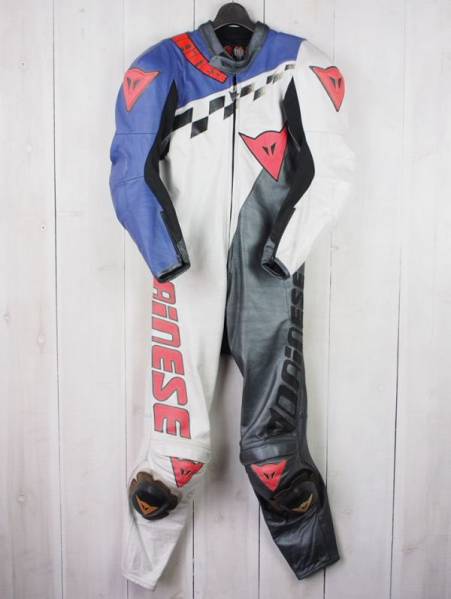伊製*ダイネーゼDAinese* レザーレーシングスーツ*ツナギ(52