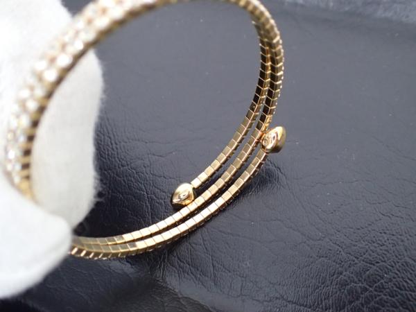 スワロフスキー ブレスレット SWAROVSKI バングル ラインストーン - 美 