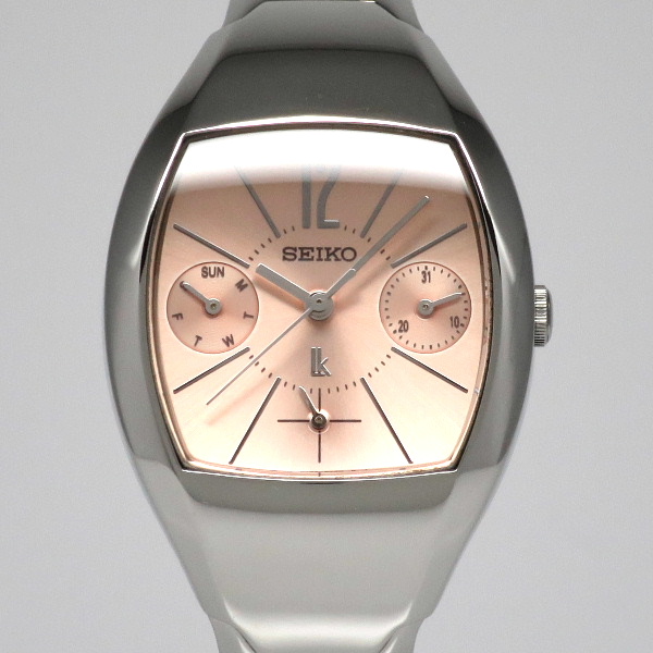 【セイコー】ルキア デイデイト ピンク レディース 5Y89-5A20