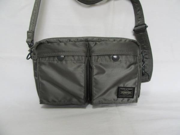 美品☆ポーター☆タンカー☆ショルダーバッグ☆2way☆カーキ ☆美品