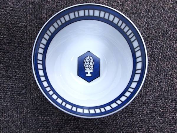 Y2☆展示未使用/エルメス/ブルーダイユール/ラージボウル1.8万