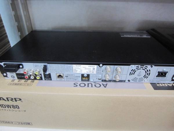 SHARP BDレコーダー BD-HDW80 動作品 SHARPBDレコーダーBD-HDW80動作