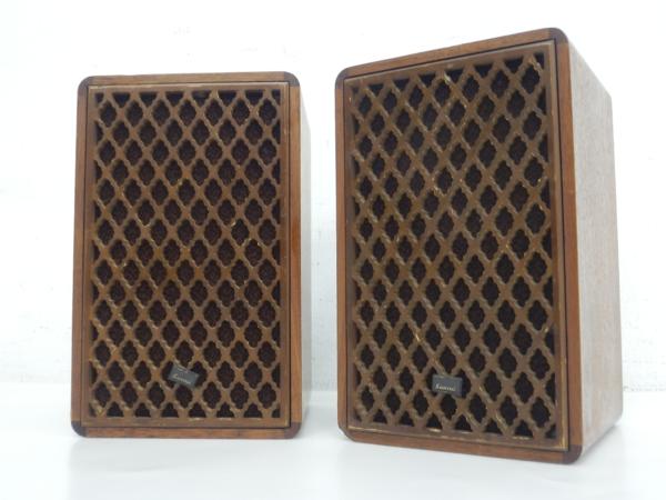希少 SANSUI SP-M1 ミニスピーカー ペア 2WAY 格子 □ 43B1D-22