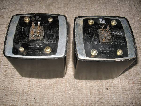 LUX トランス OY15-5 ジャンク ☆ジャンク品、LUXの出力トランスOY15-5の2個組1次断線 真空管アンプ