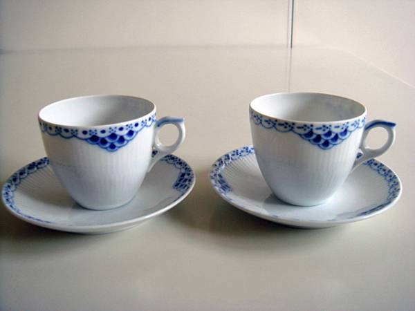 美品 ロイヤルコペンハーゲン プリンセス 珈琲 C＆S 2客