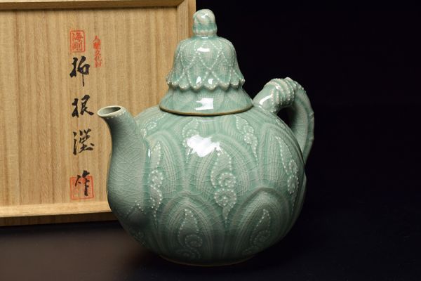 高麗 骨董と詩学 Antique & Poetics 蛇韻律 青磁陰刻鳳凰文鉢