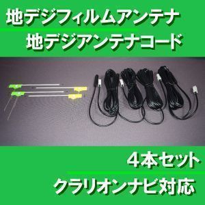 NX710｜地デジフィルムアンテナ・コード｜4本セット