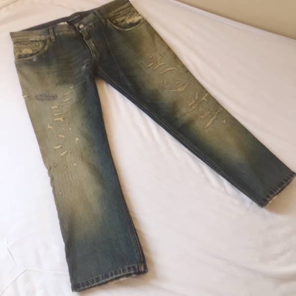 高級 美中古 ドルチェ＆ガッバーナ ダメージ加工デニム 50