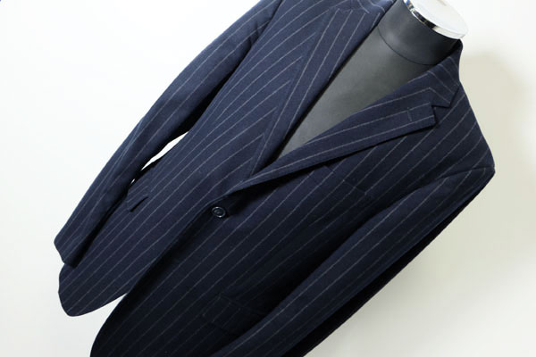 上質★ETRO　エトロ　ウールテーラードジャケット　48　紺