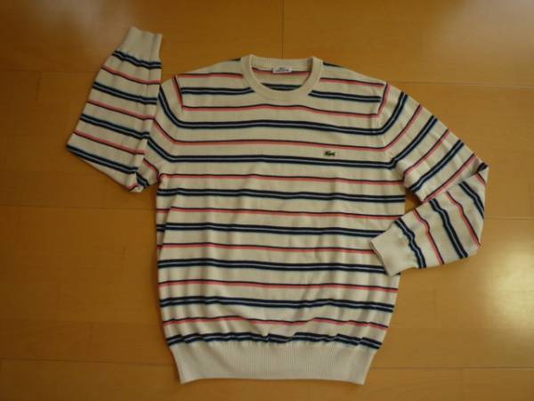 美品　LACOSTE ラコステ　ゴルフ コットンセーター　４ (L)