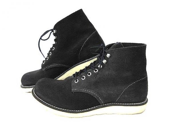 REDWING ブーツ スウェード セッター 8174 8D 黒 US9 27cm ブーツ