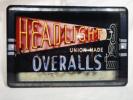 HEAD LIGHT オーバーオール ヘッドライト バナー 看板 壁掛け | ろー