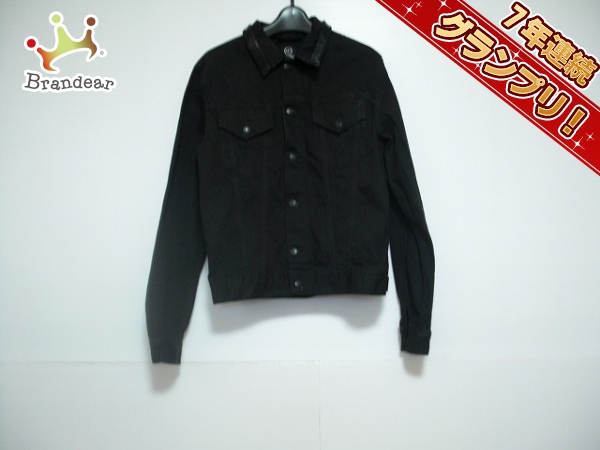 アレキサンダーマックイーン Gジャン 46 メンズ 黒 安全ピン