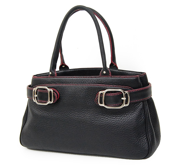 定価4万 コールハーン COLE HAAN 高級牛革レザートートバッグ/黒