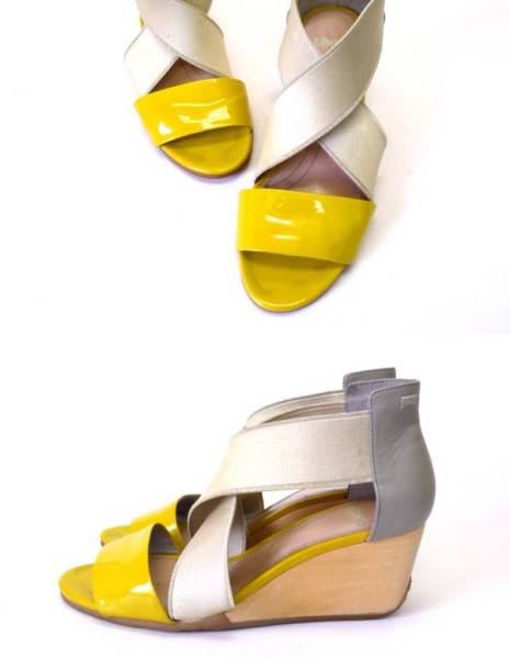 CAMPER カンペール ウェッジソールサンダル 38 Laura HM166