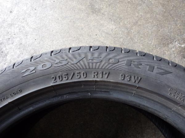 AB161【送料無料205/50R17】2本ピレリ P7 13年