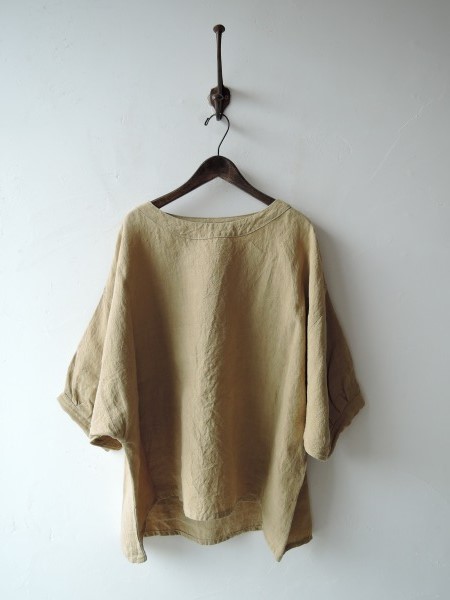 チアー cheer *リネン幅広プルオーバーブラウス* 麻リンネル0516