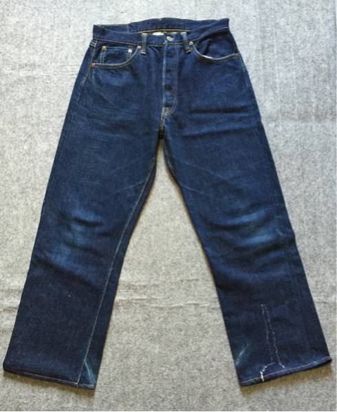 濃紺 ウェアハウス 1001XX ブランド初期 水牛 革パッチ W33 WAREHAUSE 