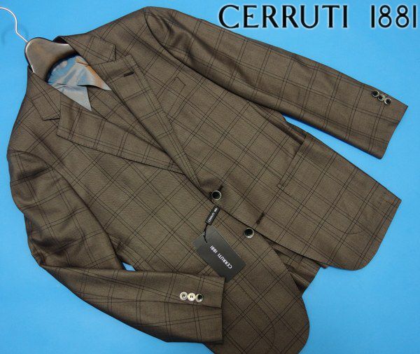 新品9.7万★CERRUTI チェルッティ 春夏 絹/カシミヤジャケット46