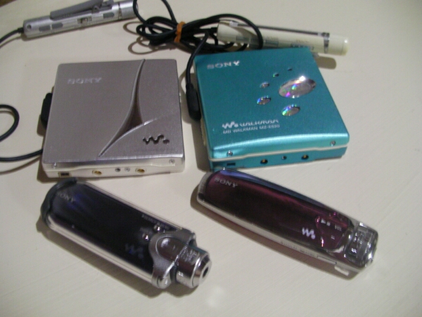 ソニー MDウォークマン他4点セット ジャンク SONY MDウォークマン