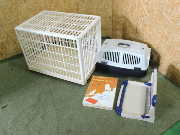 中古 ペットケージセット IRIS OHYAMA RLC-810 トレー[r+]95332