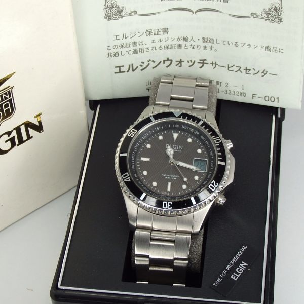 ELGIN エルジン ソーラー電波 腕時計 ソーラー メンズ【V-21】5