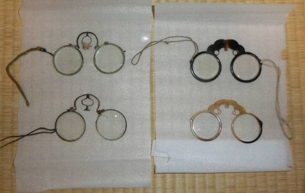 江戸・明治　支柱式天狗眼鏡　4個