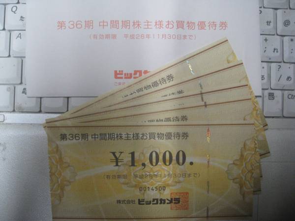ビックカメラ　コジマ 株主優待券 11,000円分 ビックカメラ コジマ 株主優待券 11000円分 コジマ - ビックカメラ