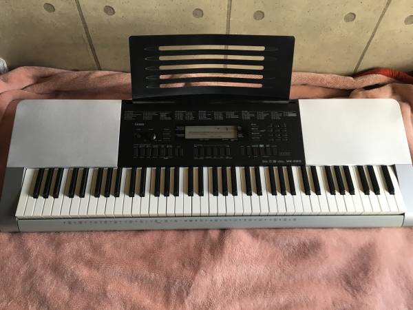 CASIO カシオ ベーシックキーボード WK-220 76鍵盤 中古美品